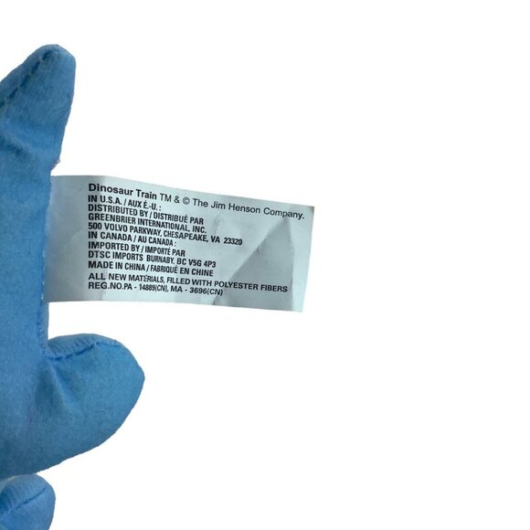 Dinosaur Train PBS Kids Tiny Pteranodon Tank Triceratops Plush Stuffed Animals - Picture 6 of 6